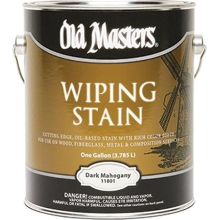 OLD MASTERS Old Masters 11801 Dark Mahogany Wiping 240 Voc Stain - 1 Gallon 86348118010